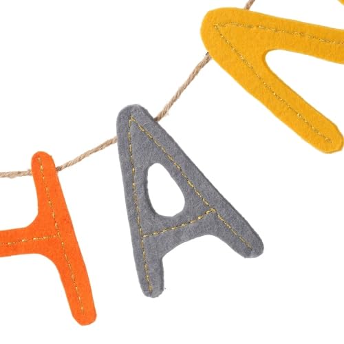 68" Thanksgiving Banner Set of 2, Autumn Give Thanks Bunting Garland