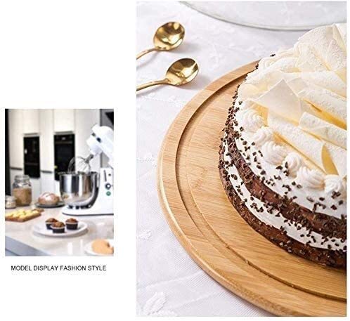 Wooden Cake Stand with Glass Dome – 29 × 29 × 15 cm