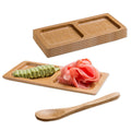 Bamboo Rectangle Plates & Tasting Spoons – 200 Pieces