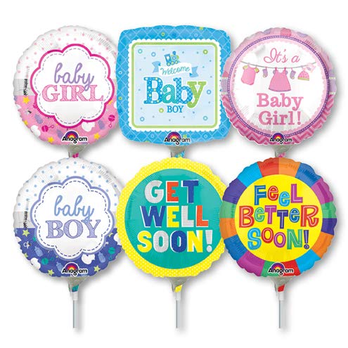 Mini Baby Party Stick Balloons – 30 Pieces