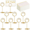 Mini Table Number Holders & Place Cards – 24 Sets