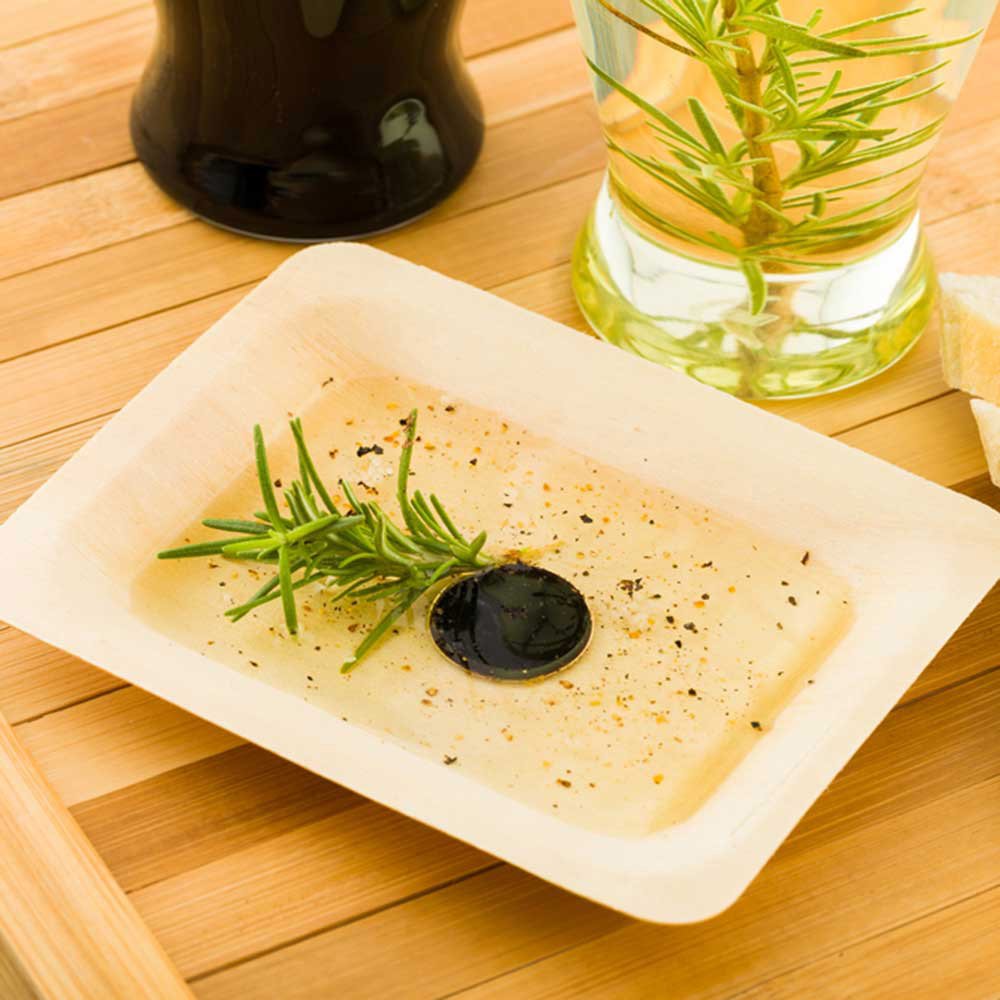 Square Wood Plates & Bamboo Tasting Spoons – 400 Pieces