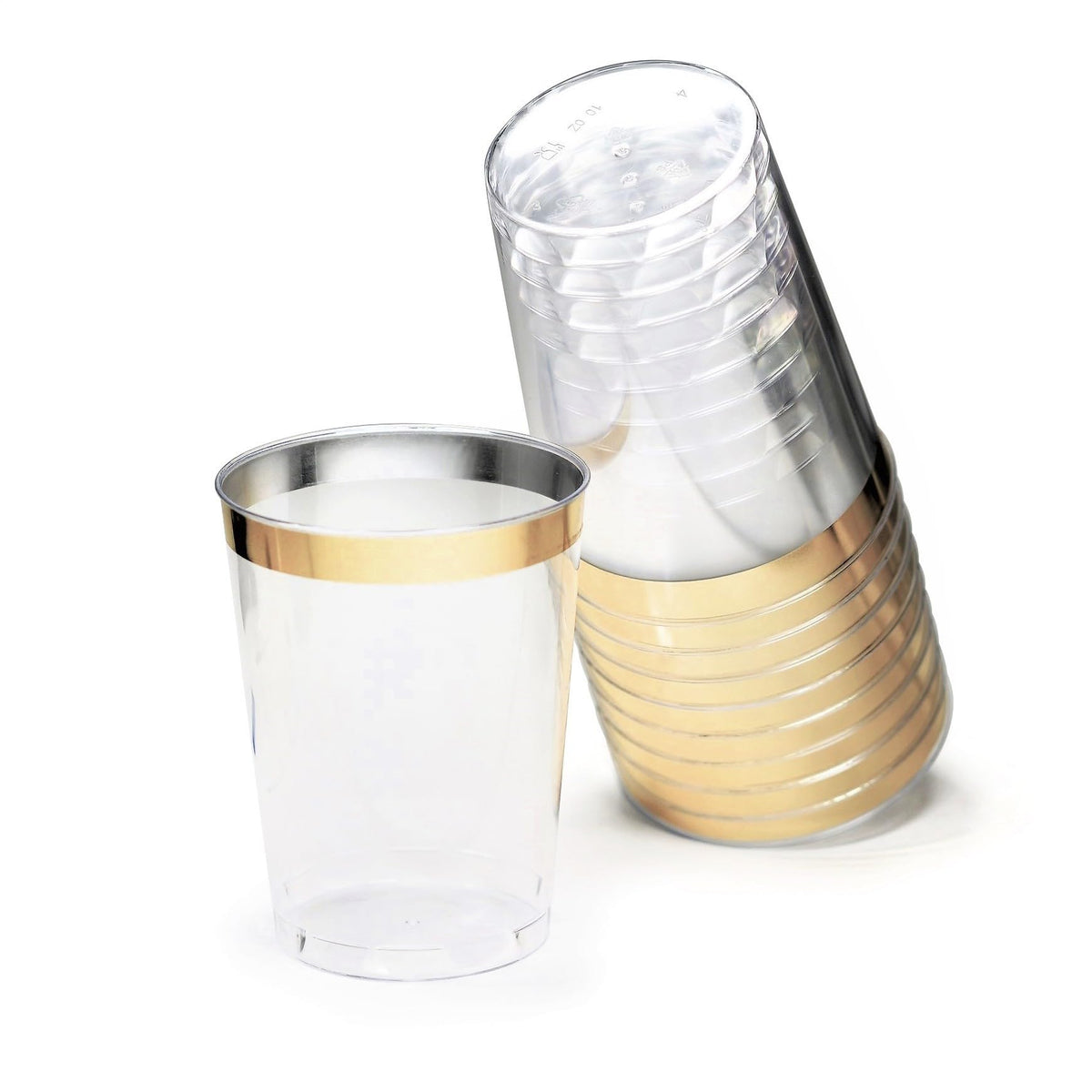 Light Pink & Gold Disposable Dinnerware Set – 960 Pieces