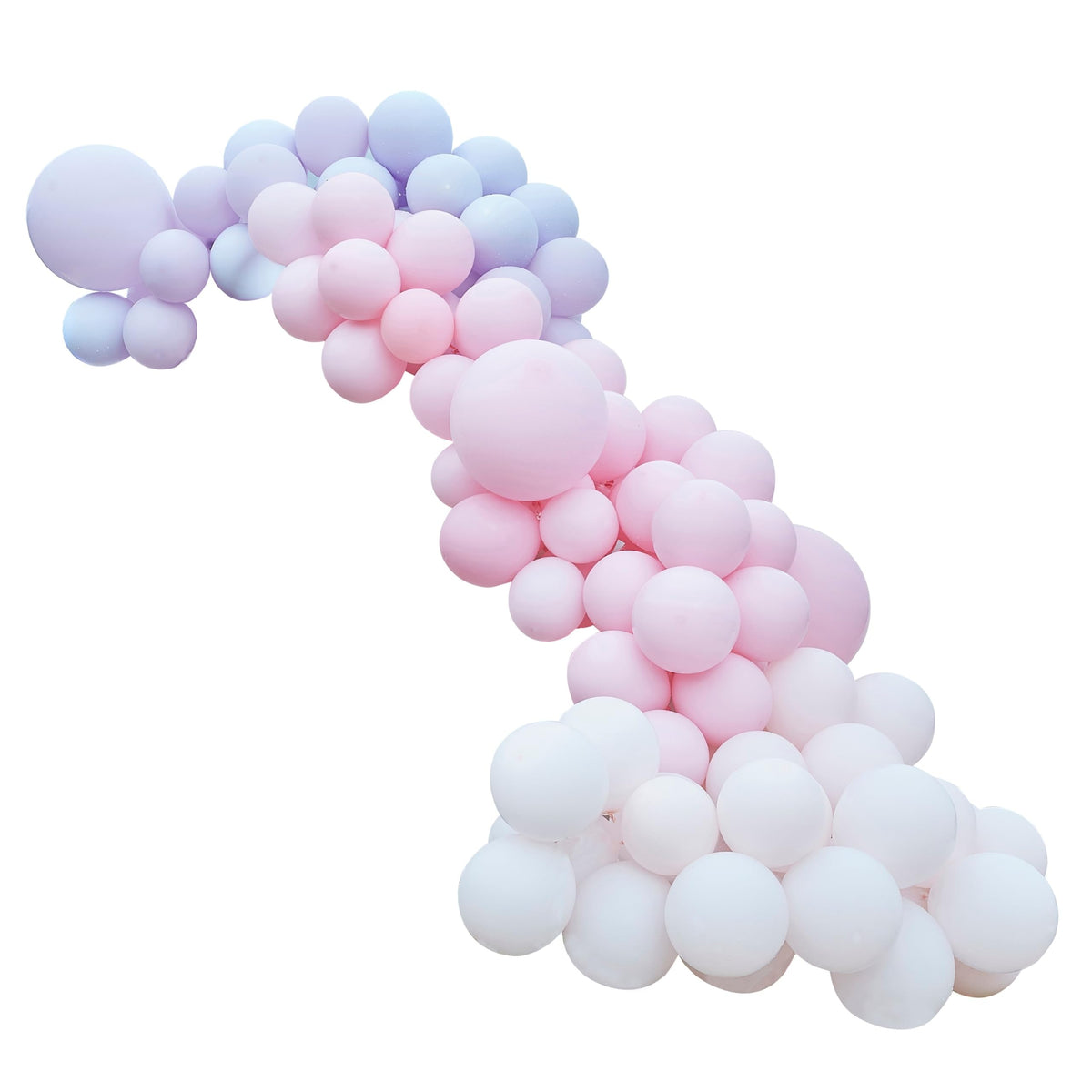 Pastel Pink & Purple Latex Balloon Arch Kit – 200 Balloons