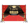 Red Carpet Graduation Backdrop – 20 × 10 ft