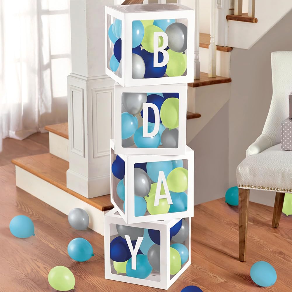 Modern Birthday Balloon Kit – 65 Balloons & 4 Boxes