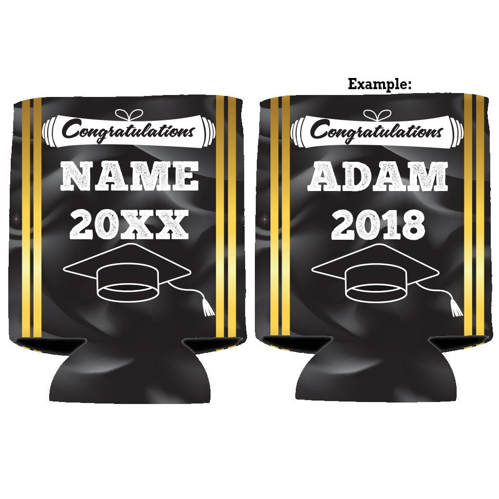 Graduation Cap & Gown Can Coolers – 100 Pieces