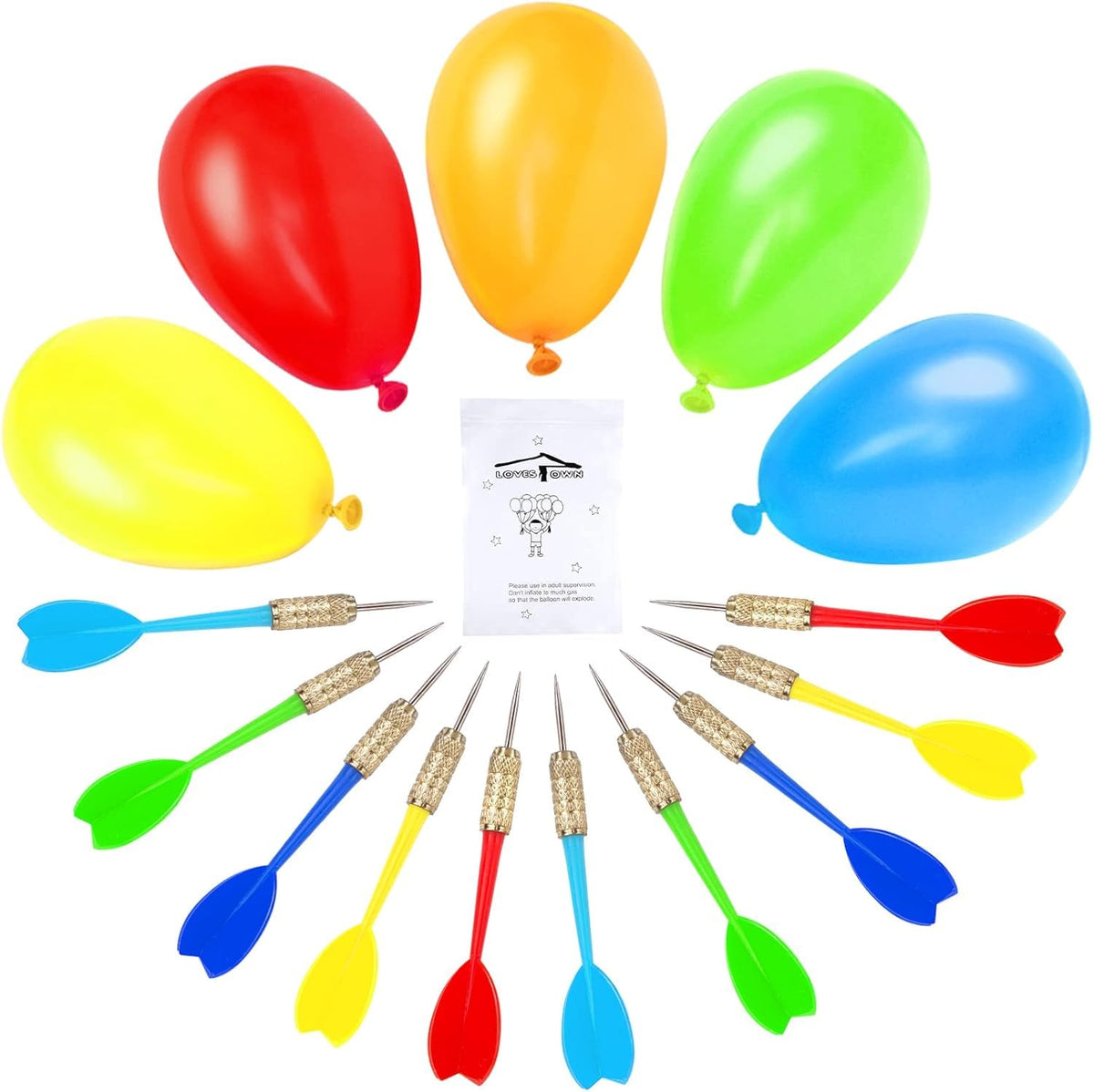 Dart Balloon Carnival Game Set – 510 Pieces
