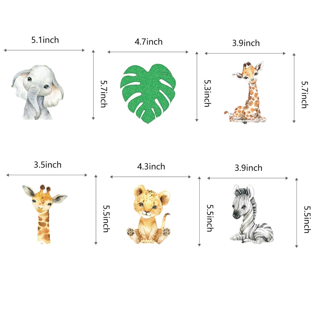 Wild One Safari Hanging Swirls – 12 Pieces