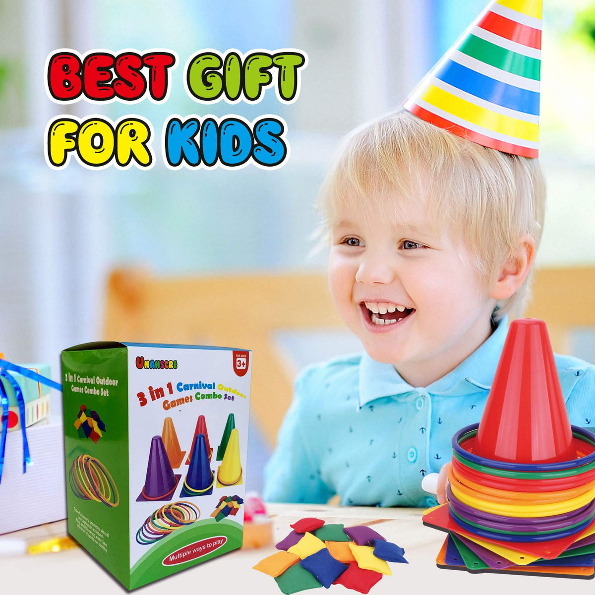 3-in-1 Carnival Outdoor Game Set – 31 Pieces