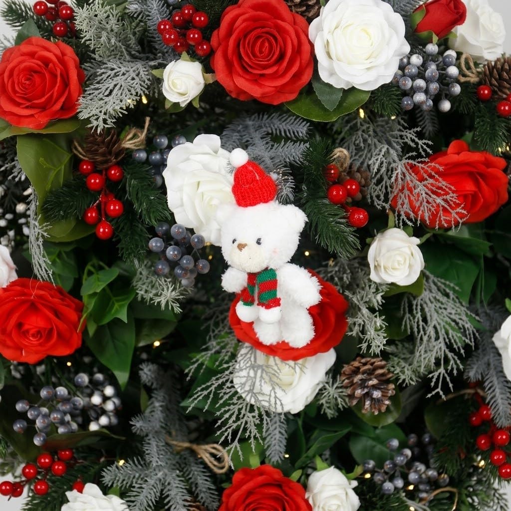 Christmas Floral Wall Backdrop Panels – 6 Pieces