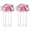Tall Geometric Acrylic Flower Vase Centerpiece