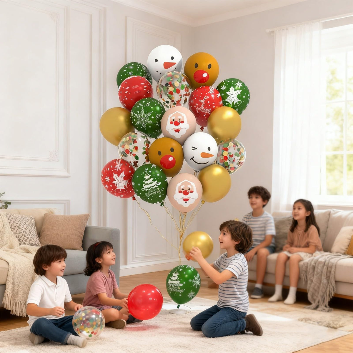 Christmas Balloon Decoration Set – 100 Pieces
