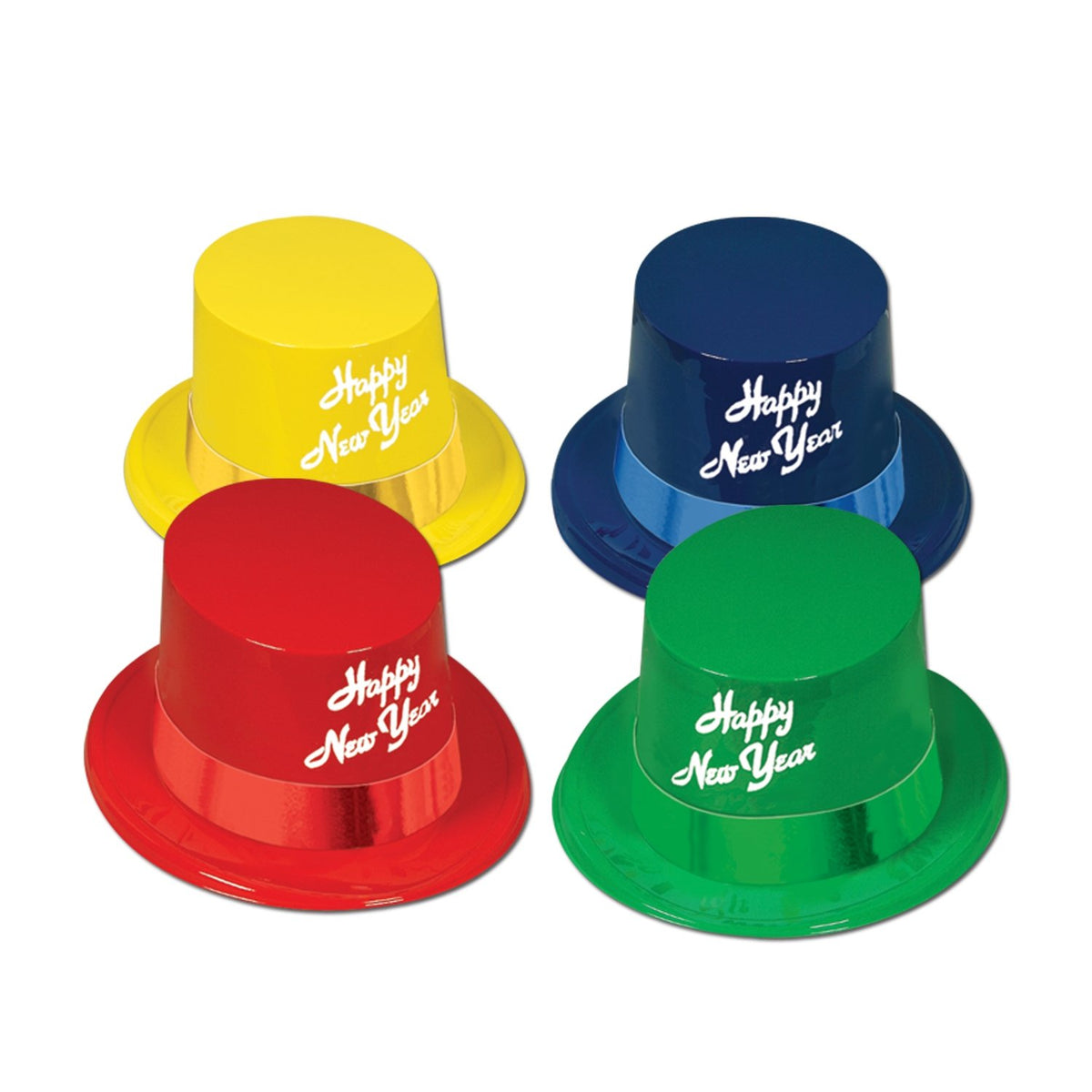 Beistle Legacy Toppers Happy New Year Hats Assorted Colors 25 Pack