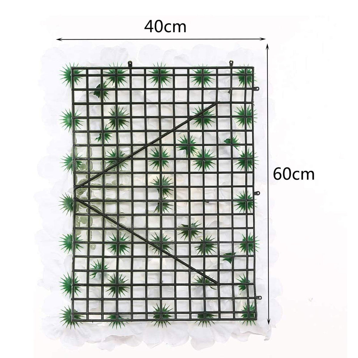Light Pink Artificial Flower Wall Panel – 24" × 16"
