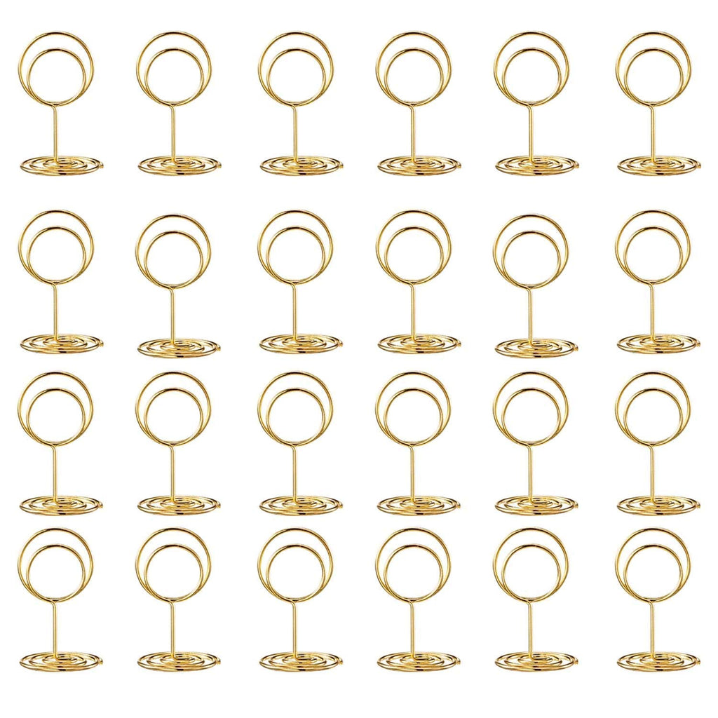 Mini Table Number Holders & Place Cards – 24 Sets