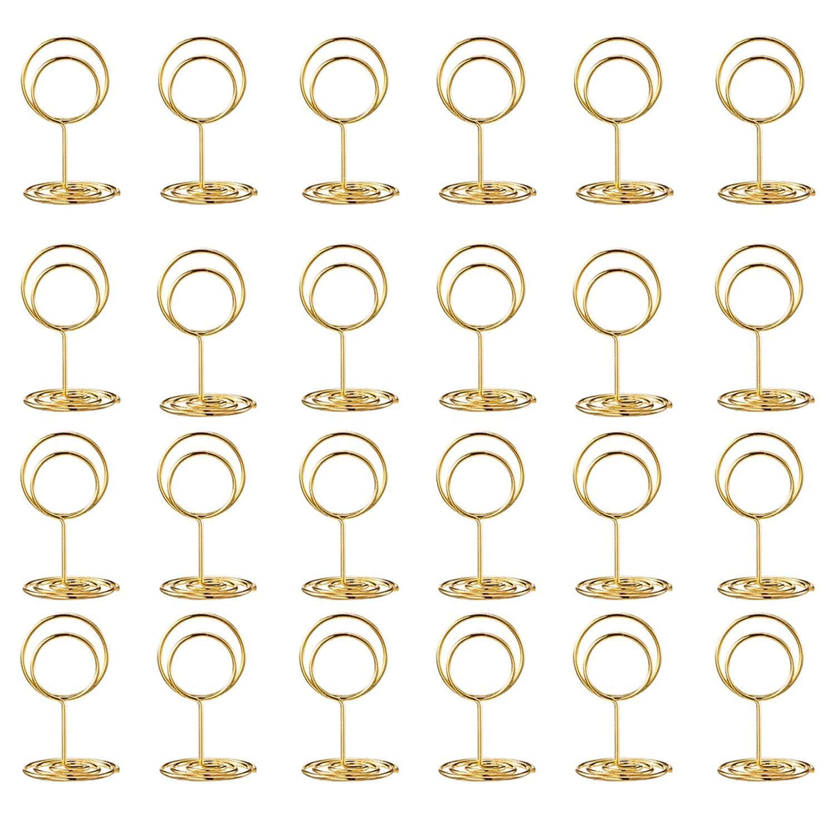 Mini Table Number Holders & Place Cards – 24 Sets