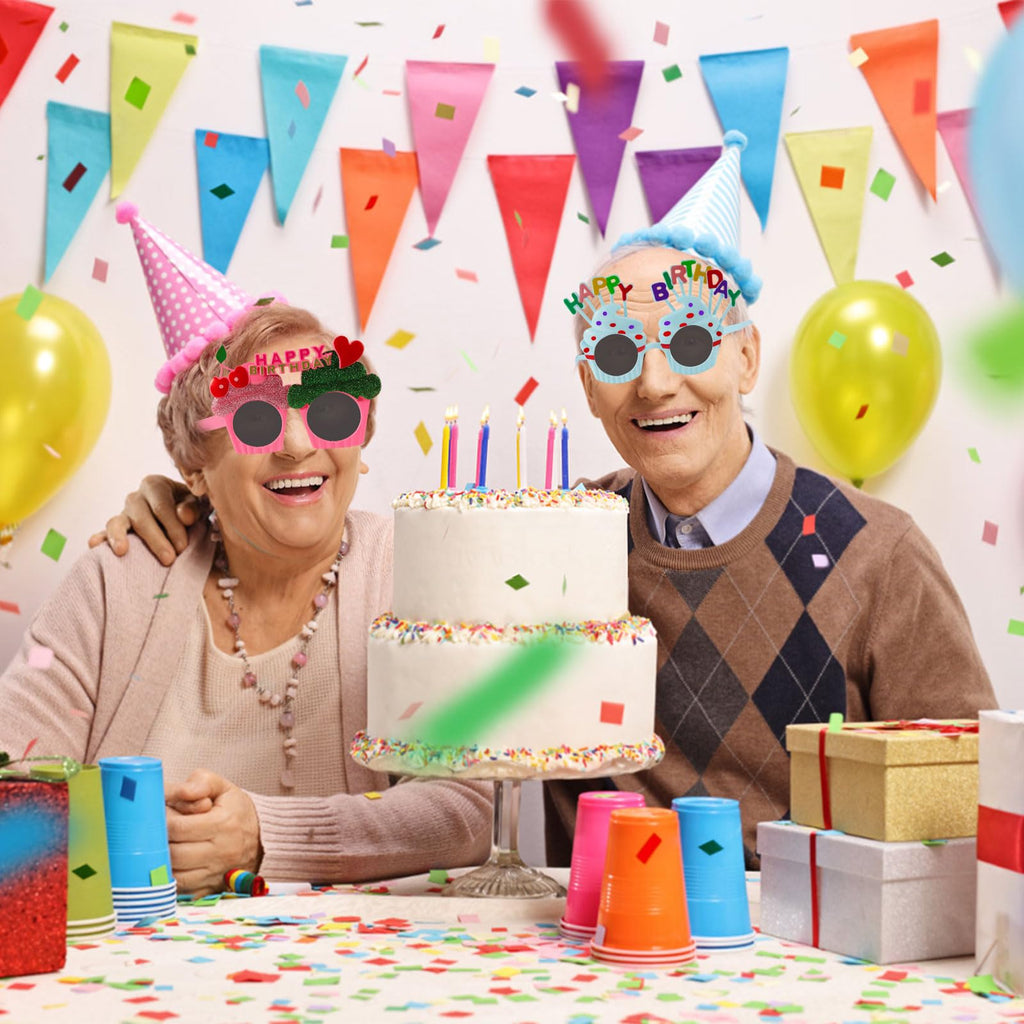 Funny Party Photo Booth Sunglasses – 12 Pieces