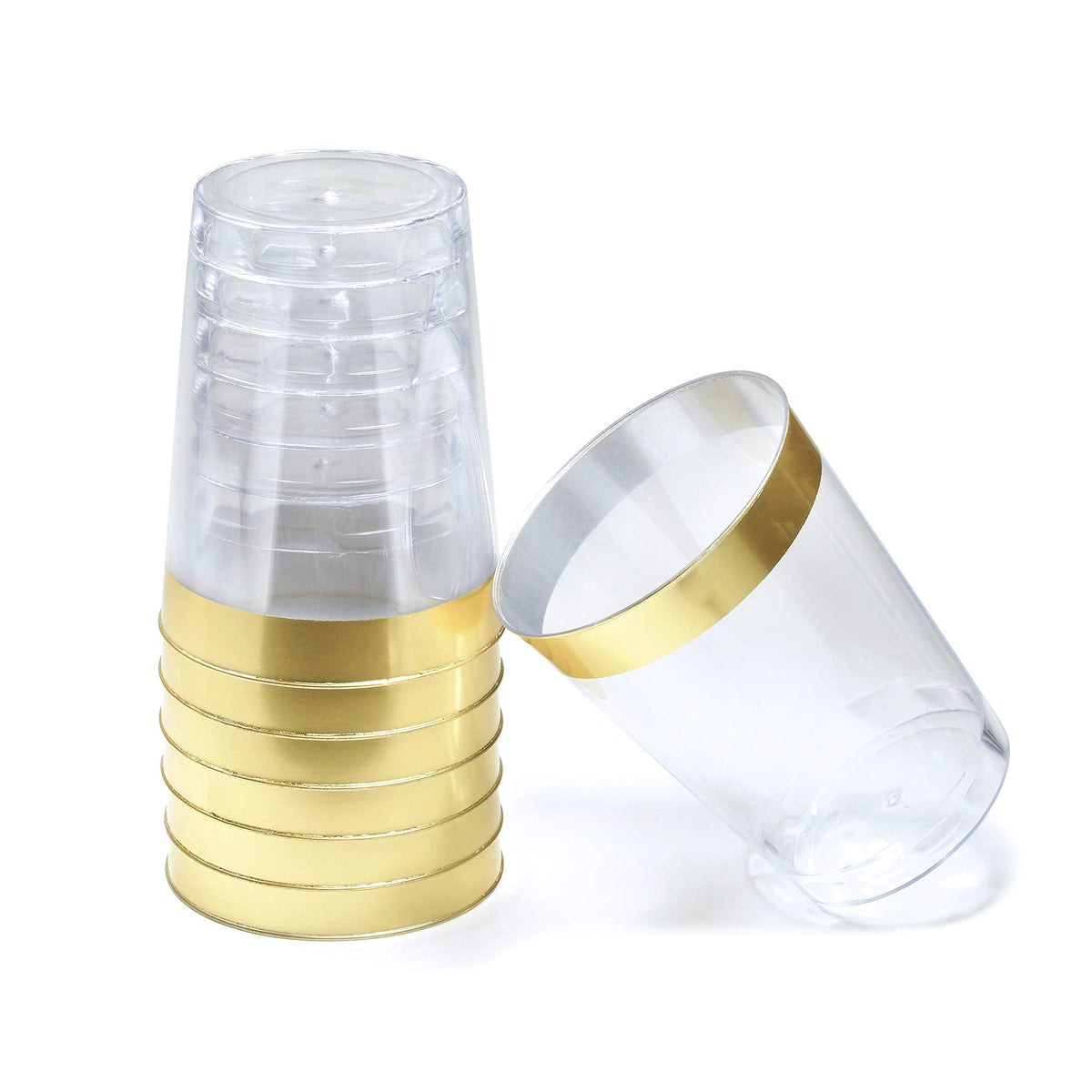 White & Gold Disposable Dinnerware Set – 640 Pieces
