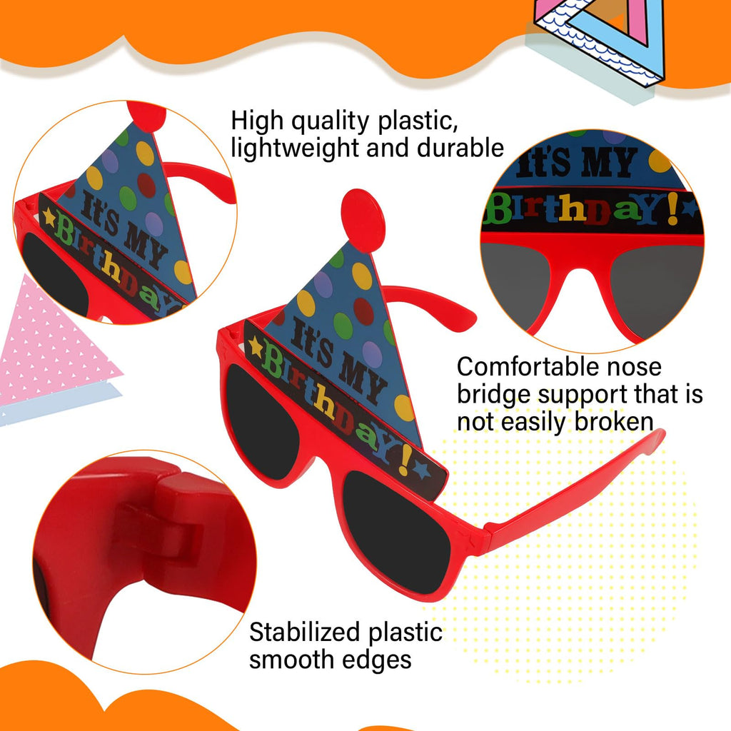 Funny Party Photo Booth Sunglasses – 12 Pieces
