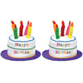 Plush Birthday Cake Party Hats – 2 Pieces