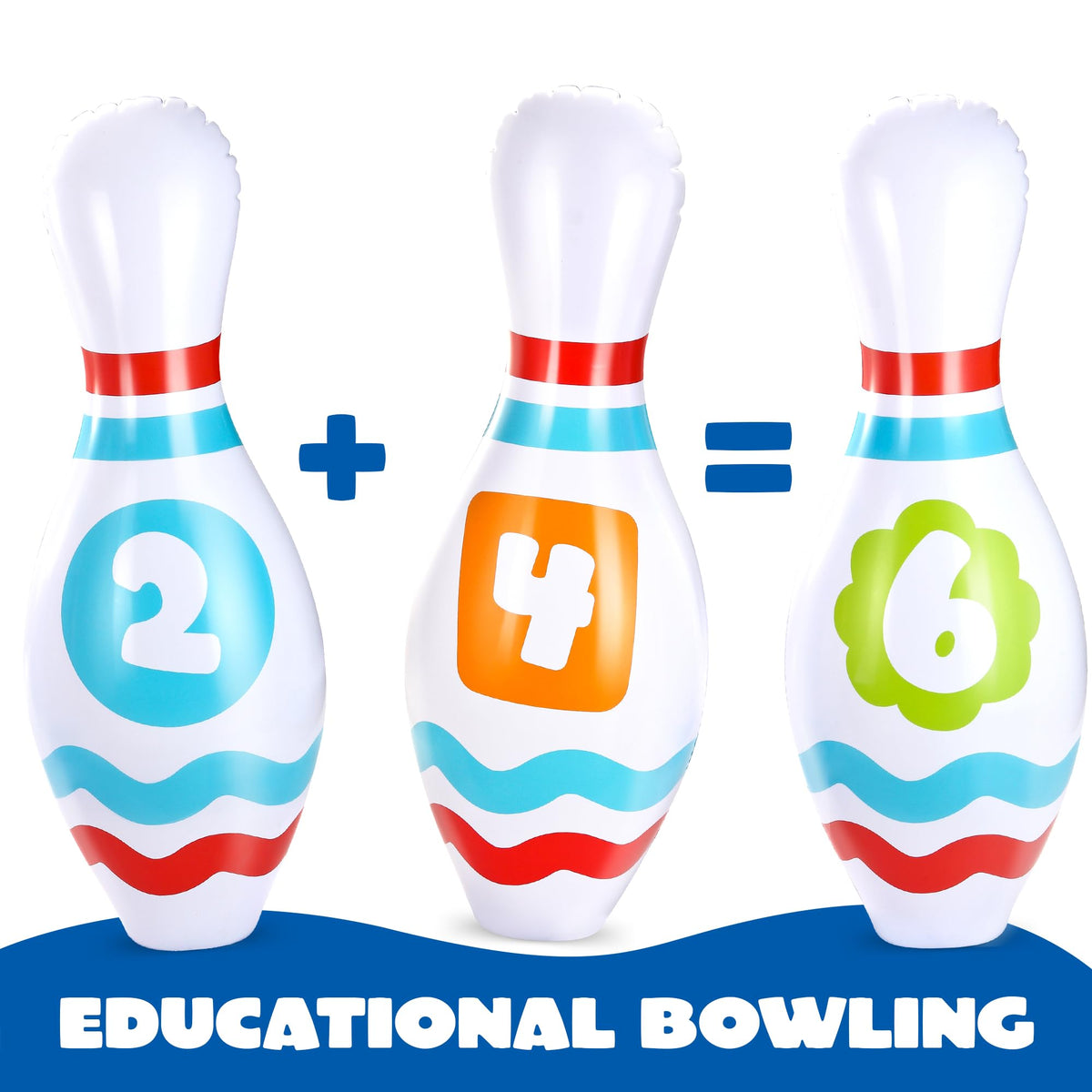 Giant Inflatable Bowling Party Game Set