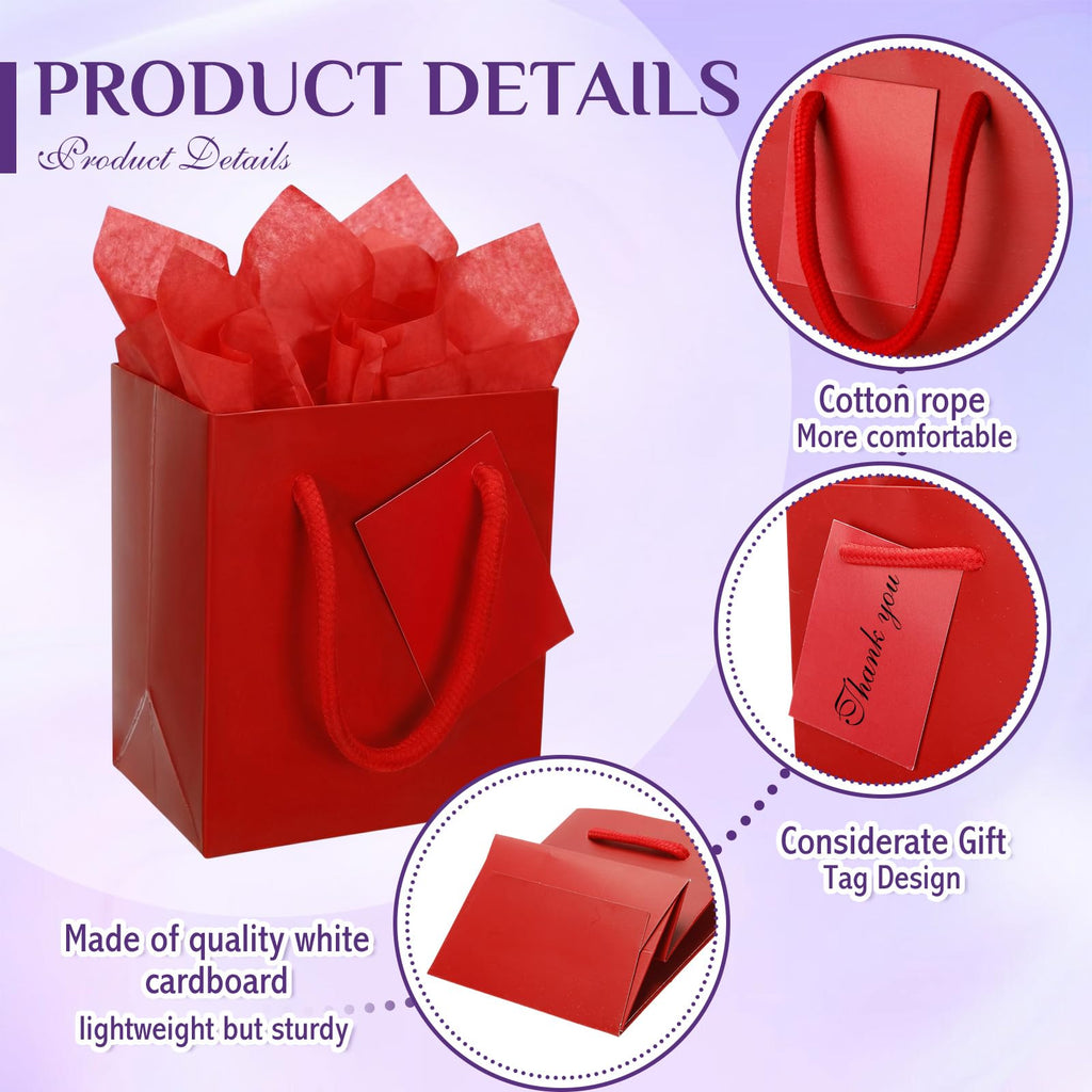Colorful Mini Kraft Gift Bags – 200 Pieces