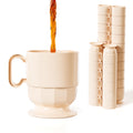 Exquisite Ivory 8 Oz Coffee Cups With Handles 80 Pack Disposable