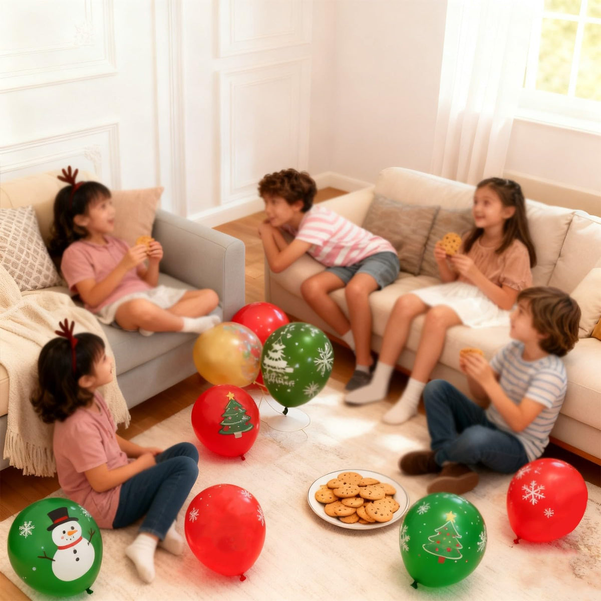 Christmas Balloon Decoration Set – 100 Pieces