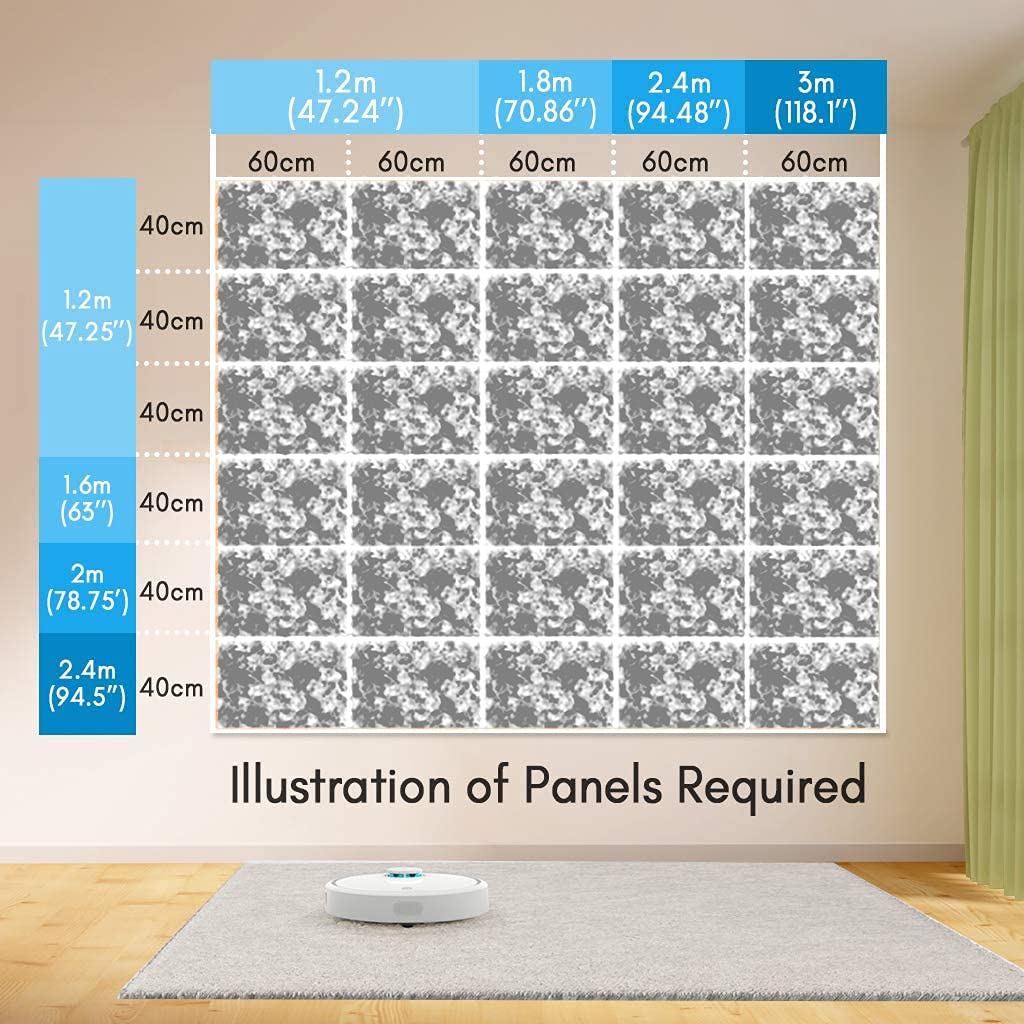 Light Pink Artificial Flower Wall Panel – 24" × 16"