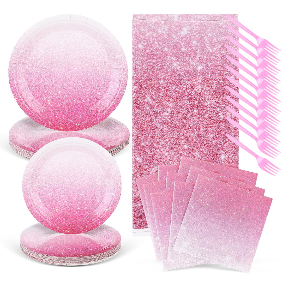 Gradient Birthday Party Tableware Set