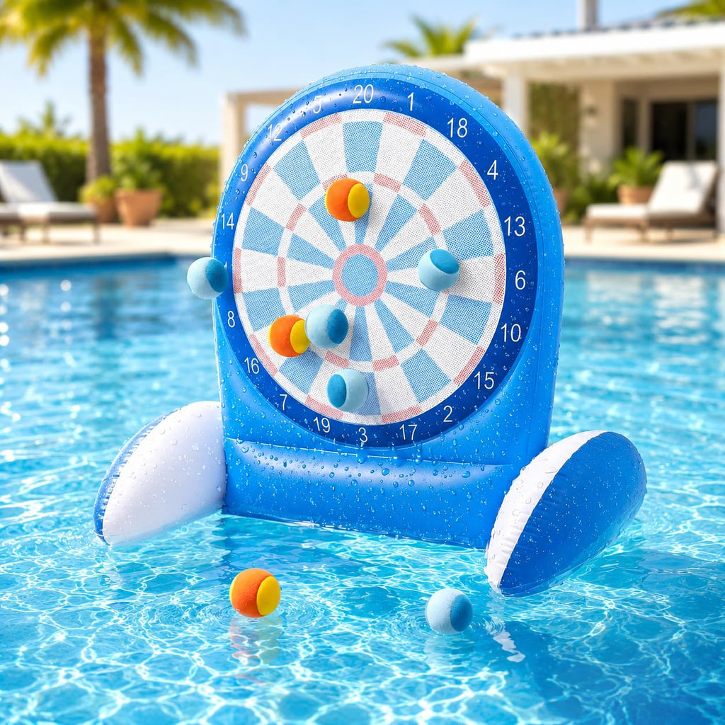 Inflatable Dart Board Water Game with Sticky Balls