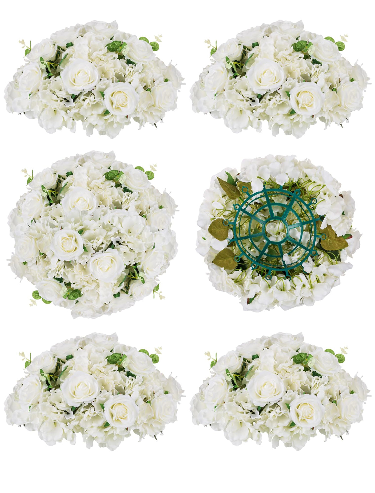 Artificial Rose & Hydrangea Flower Ball Centerpiece
