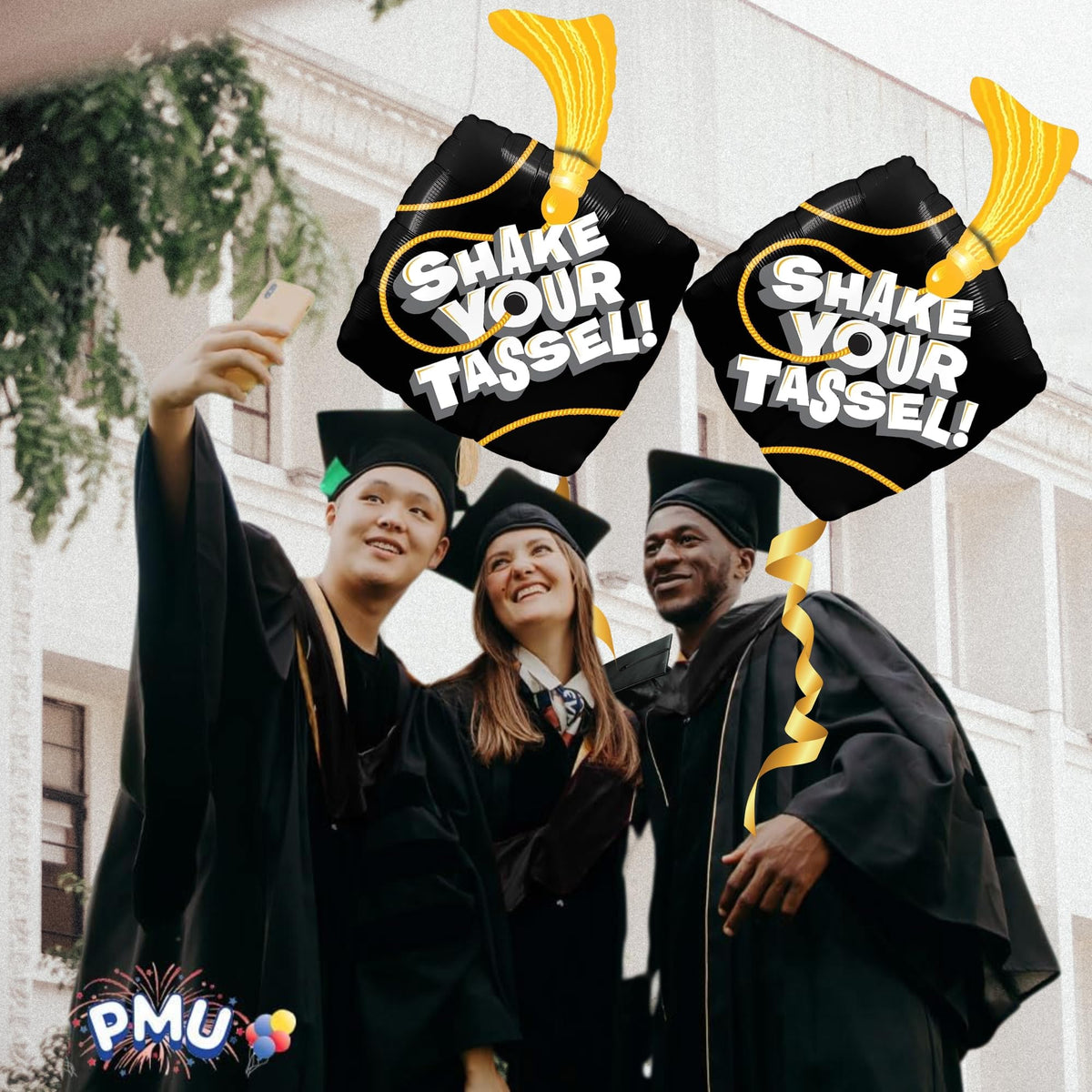 Shake Your Tassel Graduation Foil Balloons – 25 Pieces