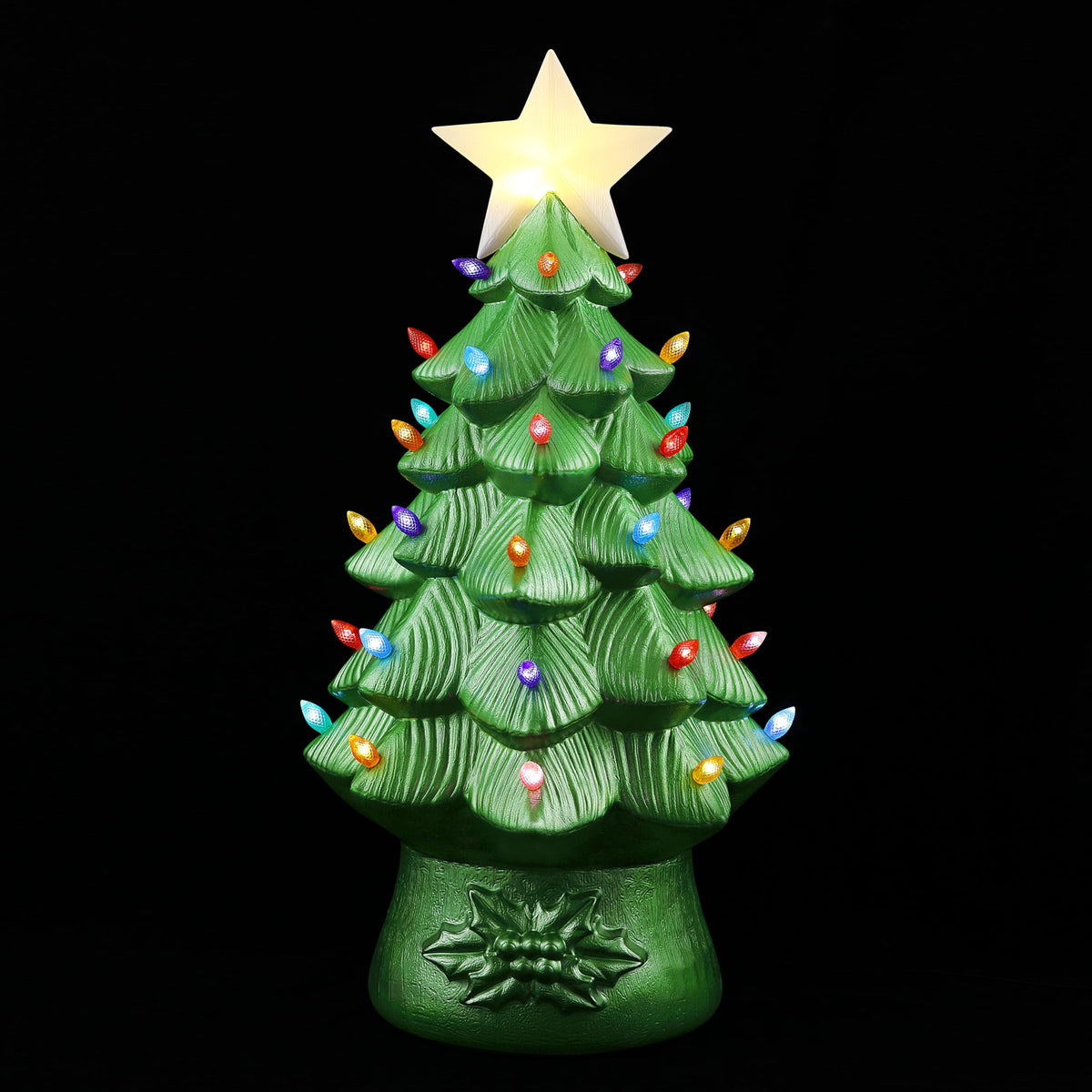 Nostalgic Christmas Tree with LED Lights – 40"