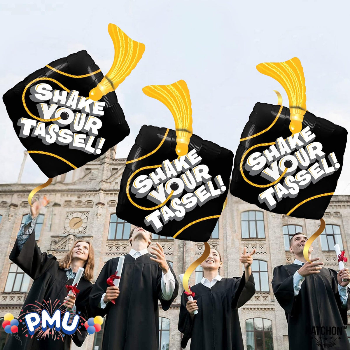 Shake Your Tassel Graduation Foil Balloons – 25 Pieces