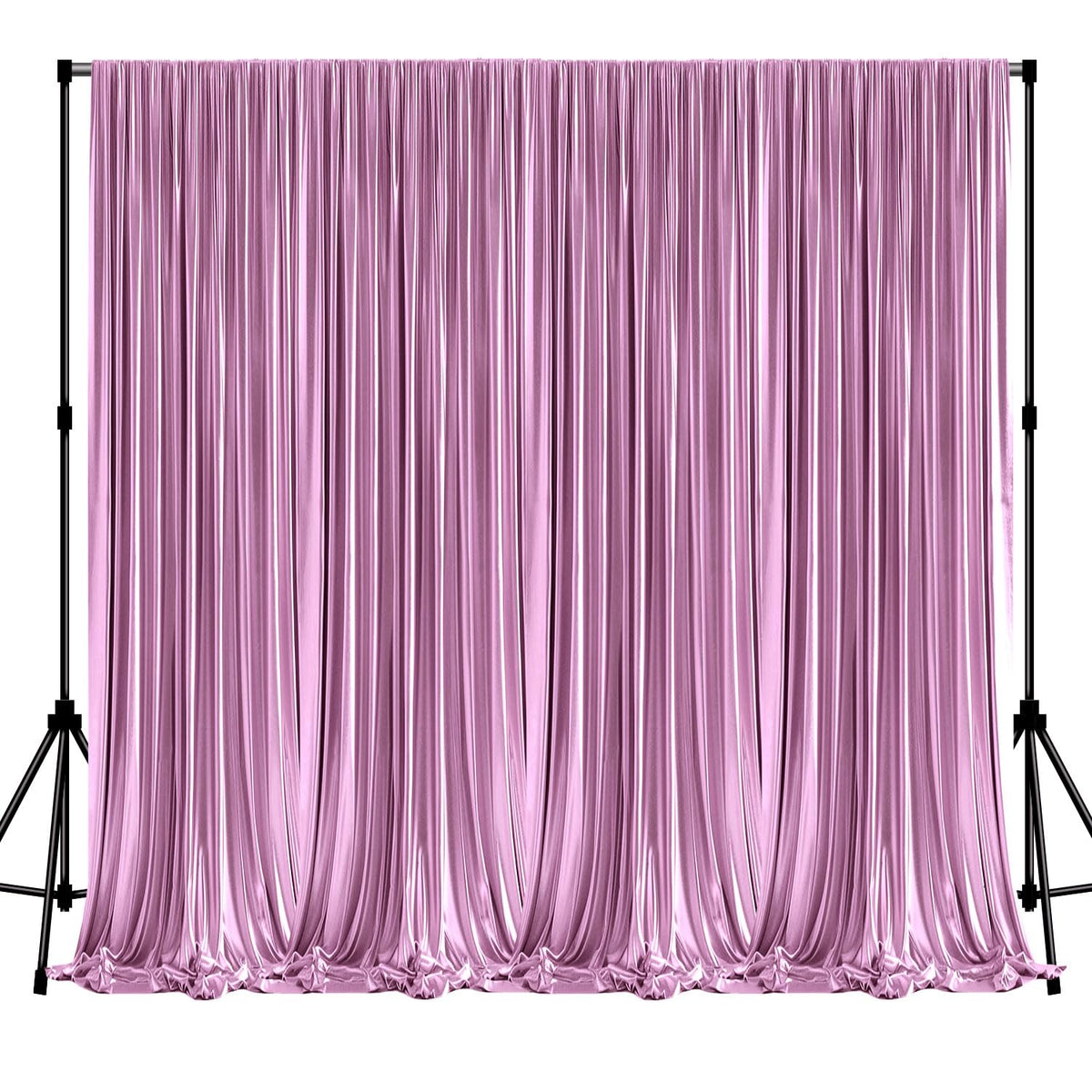 Pink Sparkly Party Backdrop Curtains – 20 × 12 ft