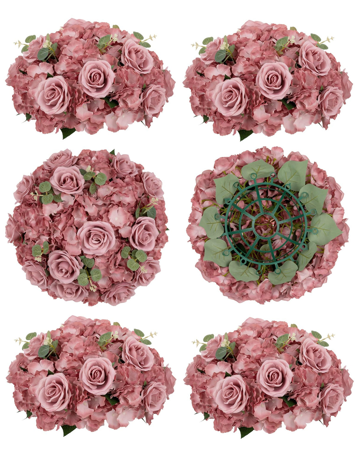 Artificial Rose & Hydrangea Flower Ball Centerpiece