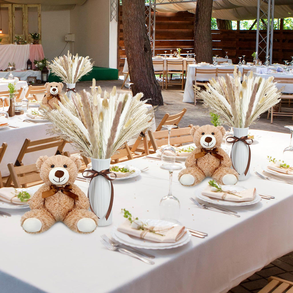Neutral Bear Baby Shower Centerpiece Set – 123 Pieces