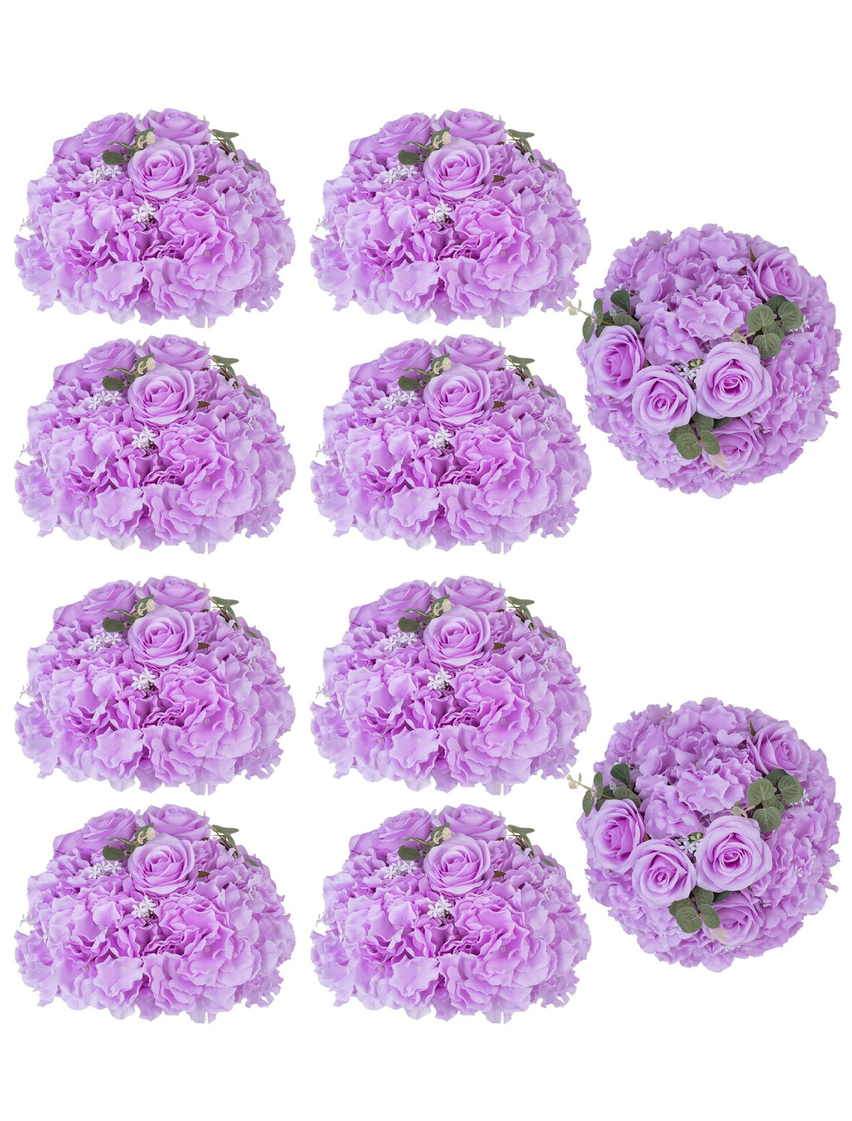 Artificial Rose & Hydrangea Flower Ball Centerpiece