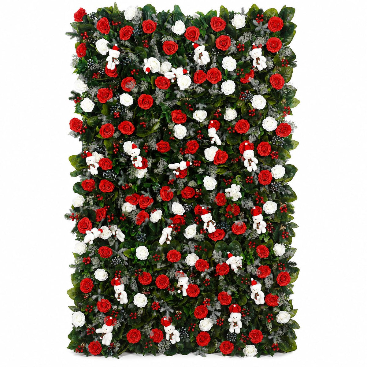 Christmas Floral Wall Backdrop Panels – 6 Pieces