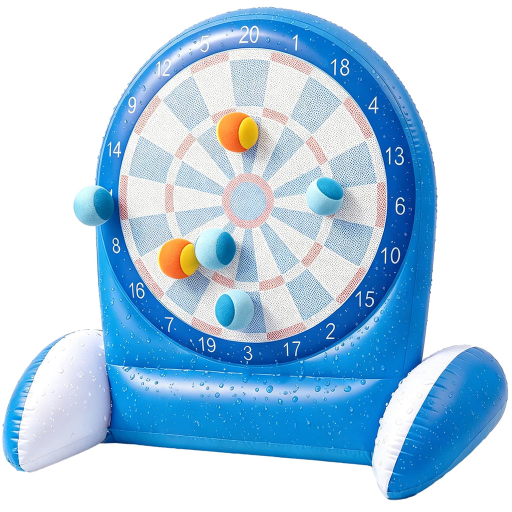 Inflatable Dart Board Water Game with Sticky Balls