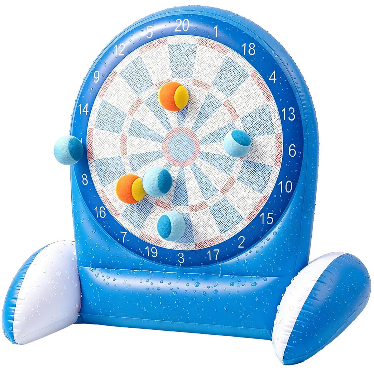Inflatable Dart Board Water Game with Sticky Balls