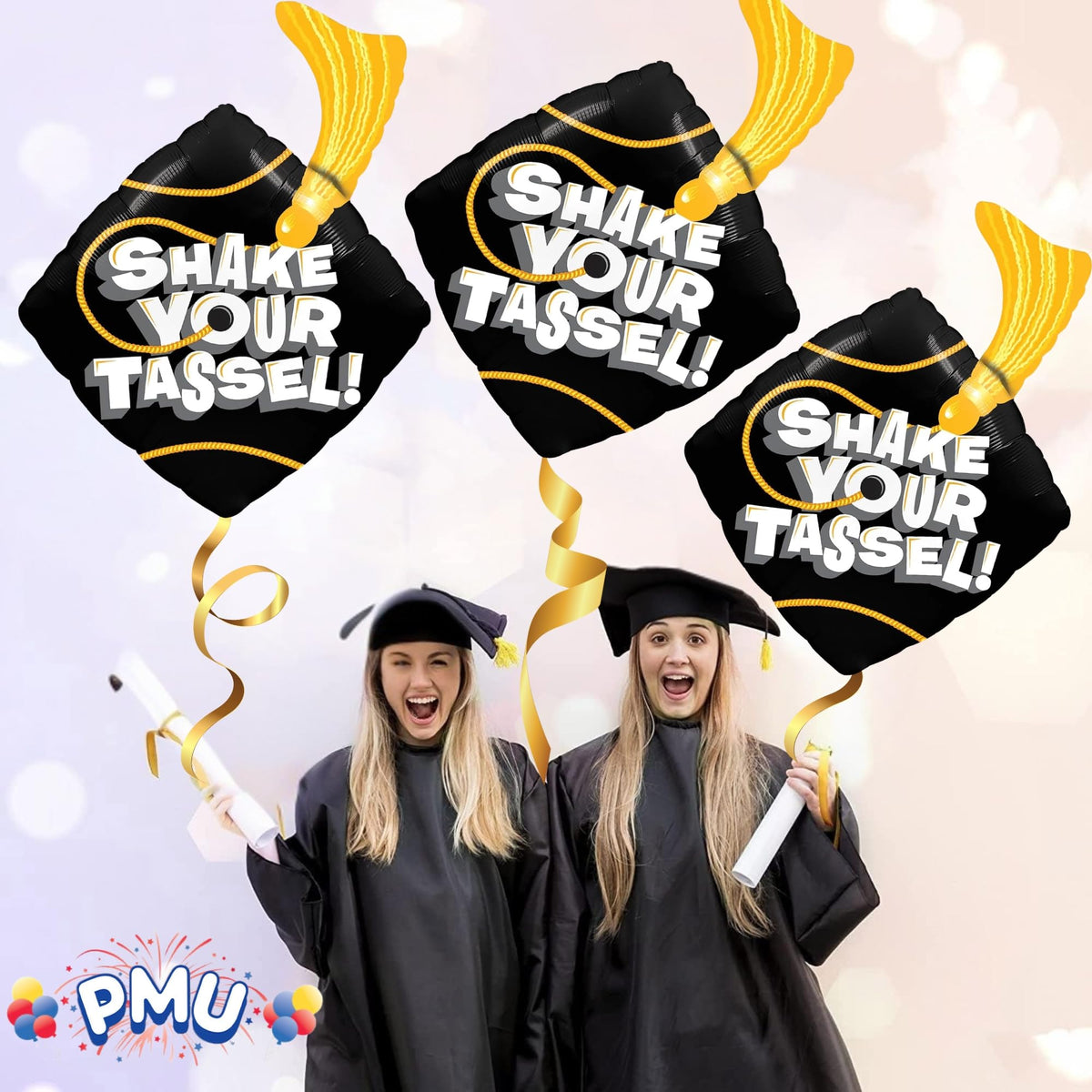 Shake Your Tassel Graduation Foil Balloons – 25 Pieces