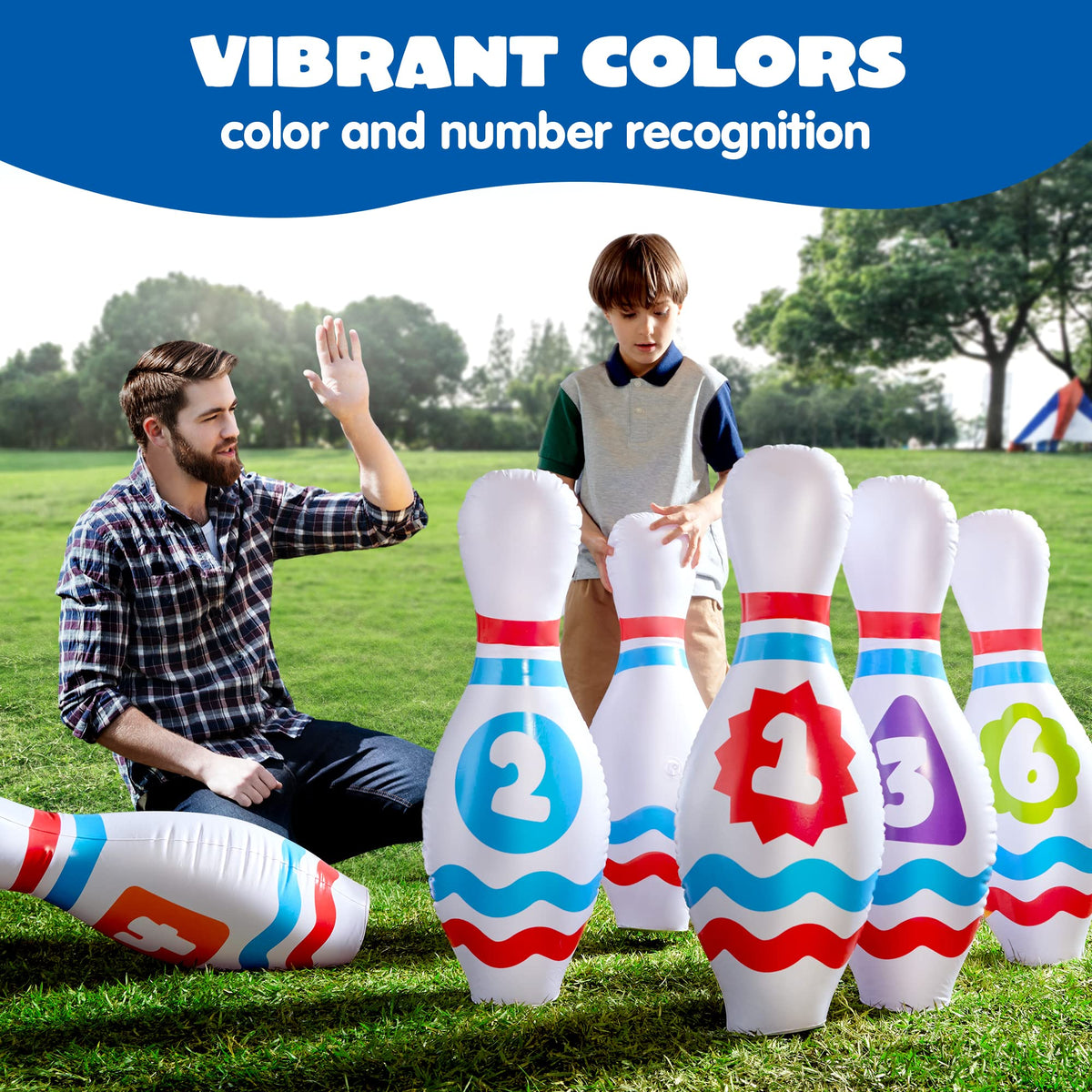 Giant Inflatable Bowling Party Game Set