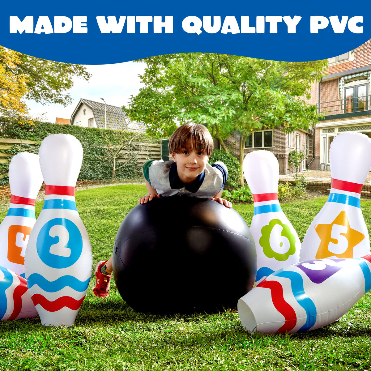 Giant Inflatable Bowling Party Game Set